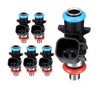 LPSZZXKD Juego de 6 inyectores combustible 0280158233 4 orificios para 200/300, apto para Challenger Charger, para Grand Cherokee, para 1500/2500/3500 3.6L Reemplaza # 05184085AC Accesorios