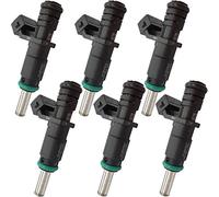 LPSZZXKD Paquete de 6 inyectores combustible 7531634 13537531634, boquilla pulverización Enigne 4 orificios para BMW 128i 328i X3 X 5 Z4 525i 2.0L .5L 3. 2006 2007 2008 2009 2010 2011 2012 Accesorios