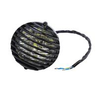 LPUYTRB Faros Lámpara de cabeza motocicleta, luz delantera red, pantalla lámpara, parrilla Universal para cruceros para helicópteros