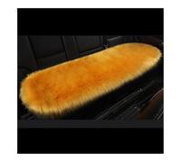 LPUYTRB Funda Asiento Delantero Trasero Funda Piel Sintética Asiento Coche Color Blanco Invierno Universal Interior Automóvil Cojín Lana Capa Cálida Y Lujosa