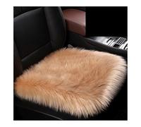LPUYTRB Funda Asiento Delantero Trasero Funda Piel Sintética Asiento Coche Color Blanco Invierno Universal Interior Automóvil Cojín Lana Capa Cálida Y Lujosa