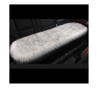 LPUYTRB Funda Asiento Delantero Trasero Funda Piel Sintética Asiento Coche Color Blanco Invierno Universal Interior Automóvil Cojín Lana Capa Cálida Y Lujosa