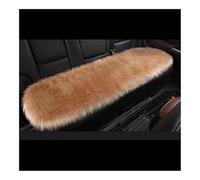 LPUYTRB Funda Asiento Delantero Trasero Funda Piel Sintética Asiento Coche Color Blanco Invierno Universal Interior Automóvil Cojín Lana Capa Cálida Y Lujosa