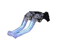 LPUYTRB Palanca Freno Manetas empuñaduras freno embrague con luz intermitente siempre encendida para motocicleta para G310R, G310GS, G310 R/GS, G 310R, 310GS, 17-23