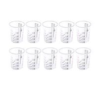 LPxdywlk Taza Medidora Líquida De Pintura De 600 Ml, Recipiente Transparente De Plástico Graduado De Mezcla 10 Piezas/Juego Color aleatorio