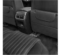 LPYFDC 2 Piezas Protector para Respaldo de Asiento de Coche para BYD Seal 2023 2024 2025, Alfombrilla Antipatadas para Asiento Trasero de Coche de Cuero Interior Accesorios,A-Black