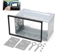 LPZMPZ 2 Marco de Montaje Doble Din 7 Pulgadas Panel Radio para Coche Marco de Montaje Doble Din Soporte Universal Compartimento de Montaje Din 2 Cage Set Compatible con Vw Jetta Skoda Golf Passat Pol