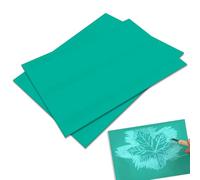 LPZMPZ 2 PCS Linoleo A4 Goma Grabado 21 x 30 CM Bloques de Linóleo para Sellos, Manualidades y Proyectos Grabado, para Impresión/Linograbado (Verde)