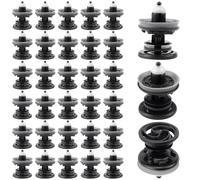 LPZMPZ 30 Piezas Grapas Puertas 7L6868243 Remaches Plastico Coche Paneles de Puerta Clips de Fijación para Panel Interior Coche Cierre Compatible con Vw Golf 5 6 7 T4 T5 Passat Polo Skoda Caddy Audi