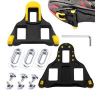 LPZMPZ Calas Compatible con Shimano SM-SH11 SPD SL de Ciclismo Cleats Bici Pedal Carretera Pedales de Tacos para Pedales de Bicicletas MTB Zapatos de Interior Amarillo