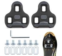 LPZMPZ Compatible con Look Keo Bike Pedales de 3 Orificios Grip Blade 2 MAX Carbon Classic Cleats Bicicleta Tacos Juego de Placas de Zapatos de Carretera Pedales Gris MTB Road Cleats (Red 9°)
