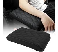 LPZMPZ Reposabrazos de coche Memory Cotton Car Armrest Box Pad, consola central de coche, cojín para reposabrazos de coche, de piel, para coches compactos y algunos sedanes de clase A (negro)