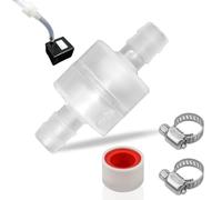 LPZMPZ Valvula Antiretorno Agua para Manguera de 9 a 10 MM de Diámetro Válvula Antirretorno Retención Aire Unidireccional Retorno En Línea de Gasoil Plástico para Gasolina Co2 Acuario Líquida