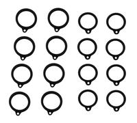 LQ Industrial 16 aros colgantes de goma negra de 16 mm/20 mm para colgar cebos de pesca, apto para colgar hervidor de agua, grabadora de voz USB