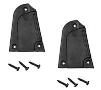 LQ Industrial Cubierta para barra de armadura, 2 unidades, 3 agujeros, color negro, desmontable, en blanco, forma de campana, triángulo, con tornillos para guitarra eléctrica