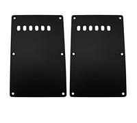 LQ Industrial de 2 placas traseras para guitarra eléctrica SQ, serie ST, con 6 agujeros, color negro, trémolo