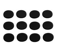 LQ Industrial Gel amortiguador de tambor, 12 unidades, color negro, redondo, amortiguador, almohadillas de goma de silicona, silenciadores de tambor