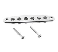 LQ Industrial - Placa de guitarra de aleación de zinc plateado, puente de guitarra, placa de buje de virola para bajo eléctrico