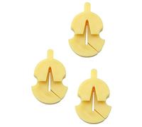 LQ Industrial Silenciador de goma amarillo estilo Tourte para todos los violines pequeños, silenciador de práctica ultra práctica, 3 unidades