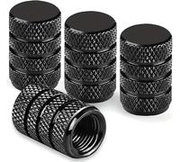 LQAHDBTO 4 Piezas Tapa de Válvula de Neumático para BMW X1 E84 2009-2015, Tapa de Válvula de Aluminio Tapones Decorativos Válvula Neumático,Black