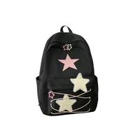 LQHYDMS Mochilas Escolares Sweet All Match Star Bolso Bolso De Hombro Para Mujeres Japonesas Mochilas Estéticas En La Calle Mochilas De Estudiantes Kawaii De Gran Capacidad-negro