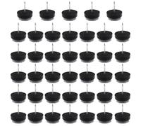 LQI 40 Uds. Almohadillas de fieltro redondas resistentes para decoración de uñas para muebles, sillas, patas de mesa, Protector de suelo, almohadillas deslizantes suaves de 20mm de diámetro