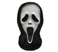 LQIOACU 1 Pieza Máscara de Grito de Horror de Halloween, Máscara de Ghostface Halloween, para Niños y Adultos, Disfraz de Ghostface Adecuado para Casas Embrujadas y Fiestas Temáticas
