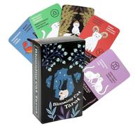 LQIOACU 1 Pieza The Blooming Cat Tarot, cartas del tarot, Tarot Rider Waite, carta de adivinación para principiantes, no necesita instrucciones para su uso