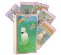 LQIOACU 1 Pieza The Dreaming Cat Tarot, cartas del tarot, Rider Waite Tarot, carta de adivinación para principiantes, no necesita instrucciones para su uso
