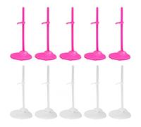 LQIOACU 10 Piezas Soporte de plástico para muñecas, Accesorios Bar bie, Colección Bar bie, Soporte transparente para muñecas de 11 a 13 pulgadas