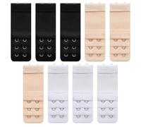 LQIOACU 9 Pcs Alargador Sujetador Extensores Sujetador Extensor De Sujetador Extensor Sujetador Para Todos Los Sujetadores Negro+Blanco+Beige