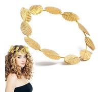 LQIOACU Corona de Hojas Doradas, Corona de Laurel, Disfraz de Diosa Griega para Mujer, Corona de Laurel Dorada, Accesorios de Diosa Griega, para Mujeres Chicas en Fiestas de Boda Uso Diario