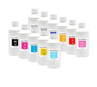 LQNXAVUD 1000 ml de Recarga de Tinta de sublimación Compatible con impresoras usando i3200 S3200 F1440 L1440 F1080 Cabezal de impresión para Transferencia de Calor Camiseta Presiona Kit(1000ML-OR)