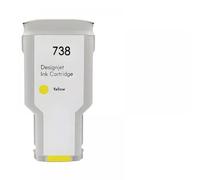 LQNXAVUD Cartucho de Tinta Compatible 738XL 676M6A 676M7A 676M8A 498N8A para DesignJet T950 T850 Reemplazo de Jet de Tinta de la Impresora(Magenta-300ML)