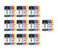 LQNXAVUD Cartucho de Tinta Compatible 904XL 908XL 1Set para OfficeJet Pro 6960 6970 La Impresora Funciona con 904 908 Modelos(10set)