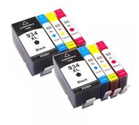 LQNXAVUD Cartucho de Tinta Compatible 934XL 935XL para impresoras Que Funcionan con 934 935 OfficeJet Pro 6230 6830 6835 6812 6815 6820(2SET)