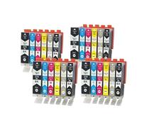 LQNXAVUD Cartucho de Tinta Compatible con 24pk para PGI270 CLI271 Funciona con impresoras MG6820 MG6821 MG6822 MG5720 MG5721 MG5722 MG7720 con Chip(1SET 6PK)