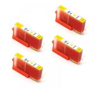 LQNXAVUD Cartucho de Tinta Compatible con 4pcs 920xl para 920 Trabajos con OfficeJet 6000 6500 6500A 7000 7500 7500A La Impresora Incluye Chip 4 Set de Color(4pcs-Yellow)