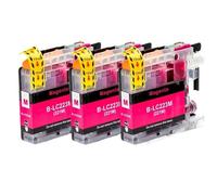 LQNXAVUD Cartucho de Tinta Compatible para MFC-J4420DW J4620DW J4625DW J480DW J680DW J880DW Las impresoras Funciona con Chip LC223 LC221(3PCS Magenta)