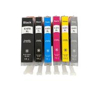 LQNXAVUD Cartucho de Tinta Compatible PGI 670XL CLI 671XL 670 671 XL para MG5460 MG5560 MG5660 MG6360 MG6460 MG6660 IP7260 IP8760 IX6860(1SET(6COLORS))