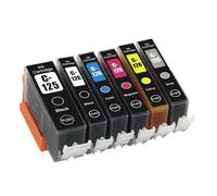 LQNXAVUD Cartucho de Tinta Compatible PGI125 CLI126 para MG6110 Reemplazo de Color de la Impresora PGI 125 CLI 126 PGI125 CLI126(2 Set)