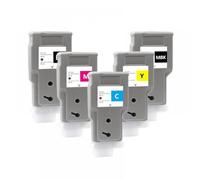 LQNXAVUD Cartucho de Tinta Recargable Compatible sin Chips 300ml 5colors para TM-200 TM200 TM-205 TM-300 TM305 Los Modelos de Impresora TM300 Funcionan con PFI-320 PFI320(1SET)