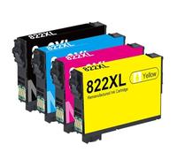LQNXAVUD Cartuchos de Tinta remanufacturados 822XL T822X 822-i compatibles con impresoras Workforce Pro WF-3820 WF-4820 WF-4830 WF-4833 WF-4834 Reemplazo para Cartuchos 822 XL(822XL Ink 1set)