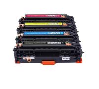 LQNXAVUD El Cartucho de tóner Compatible de 1PK para CF410A CF410 CF411A CF412A CF413A Funciona con Color Pro MFP M477FNW M477FDW M477 Impresora(Black 1Pc)