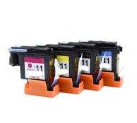 LQNXAVUD Head de impresión Compatible para DesignJet Impresoras El Accesorio Funciona con usuarios de usuarios 11 70 100 110 500 510 500PS C4810A C4811A C4812A(1Set - 4 Pcs)