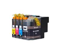 LQNXAVUD Lc22uxl 22uxl LC22U Cartucho de Tinta Completo Conjunto de BK C M Y Compatible con DCP-J785DW MFC-J985DW Instalación de reemplazo de impresoras(1 Set)