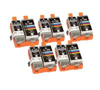 LQNXAVUD Reemplazo y Cartuchos de Tinta compatibles con los Modelos de Impresora IP100B IP100 IP100 PGI35 PGI35BK CLI36 Reemplazo Universal(5set 10PK)