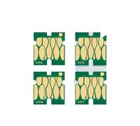 LQNXAVUD T41F T41F2 T41F3 T41F4 T41F5 Chip de Cartucho de Tinta 350ML Uso único Compatible con impresoras SC-T3400 SC-T5400 T3400 T5400 y la Serie SureColor(4PCS - K C M Y)