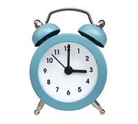 LQQDREX Mini reloj despertador vintage retro silencioso puntero redondo despertadores buenos días reloj mesita de noche regalos decoración para el hogar electrónico