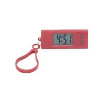LQQDREX Reloj de bolsillo con llavero, mini reloj digital con llavero, reloj digital con forma de llavero para estudiantes, reloj electrónico portátil para niños y estudiantes, rosso, 2x 0.9x 0.8in